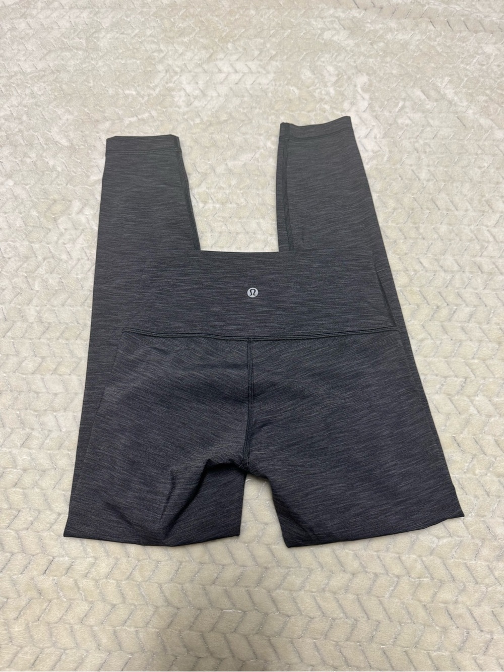 lululemon athletica Girls' Charcoal Black Space-Dye Leggings